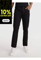 Pantalón Negro Slim Brushed Calvin Klein de Calvin Klein