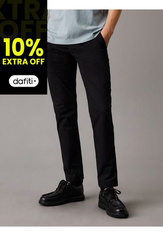 Pantalones Negro Chinos Tapered Calvin Klein Calvin Klein