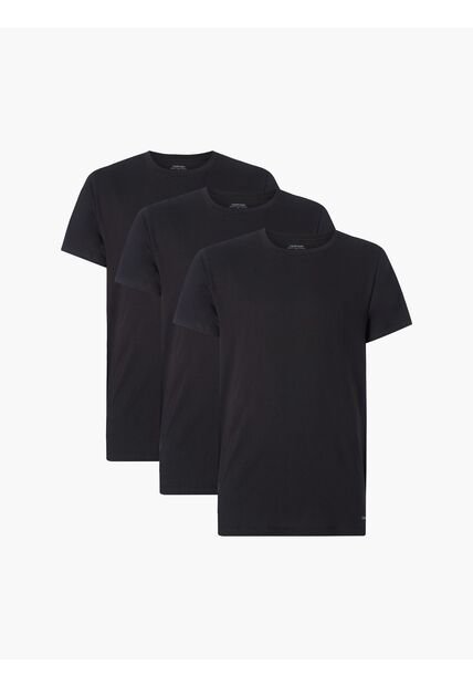 Paquete De 3 Camisetas Negras Cuello Redondo Calvin Klein
