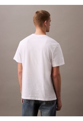Camiseta Blanca Logo Curve Varsity Calvin Klein