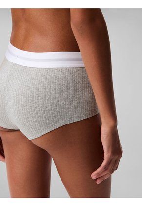 Pantie Gris Tipo Hípster - Cotton Moal Calvin Klein