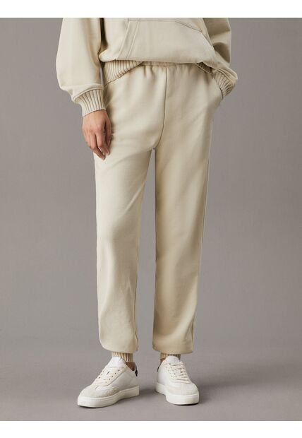 Pantalón Gris De Chándal De Felpa De Algodón Calvin Klein