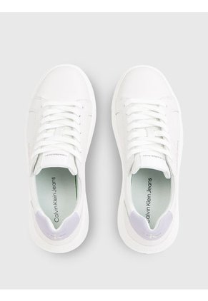 Tenis Blanco De Cuero Con Diseño De Perla Calvin Klein