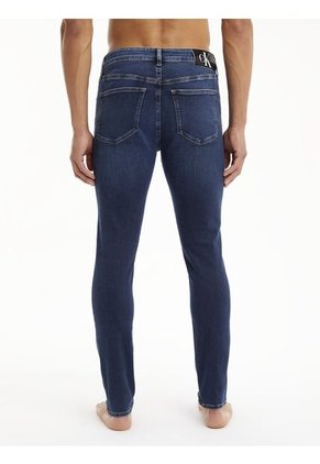 Jeans Azul De Corte Skinny Con Logo Calvin Klein