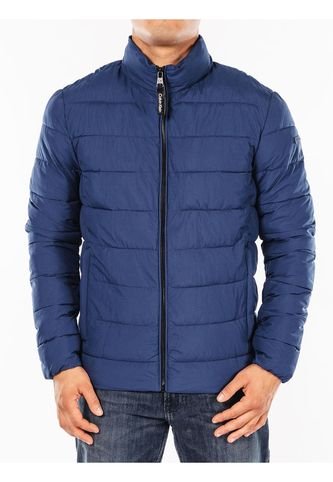Chaqueta Manga Larga Con Cierre De Cremallera Hombre Azul Calvin Klein