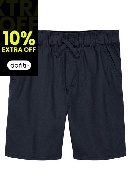 Pantaloneta Niño Azul Modern Con Logo Calvin Klein