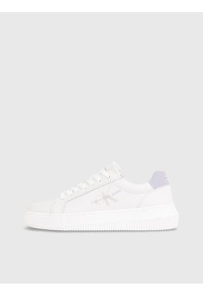 Tenis Blanco De Cuero Con Diseño De Perla Calvin Klein