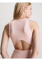 Vestido Rosado De Punto Milano Con Recortes Calvin Klein de Calvin Klein