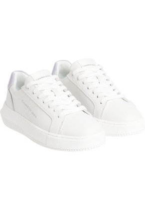 Tenis Blanco De Cuero Con Diseño De Perla Calvin Klein