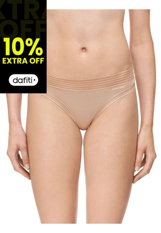 Pantie Modal Tanga Mujer Beige Calvin Klein Calvin Klein