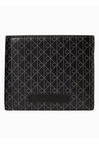 Billetera Negra Plegada Con Logo Monograma Con Monedero Calvin Klein Calvin Klein