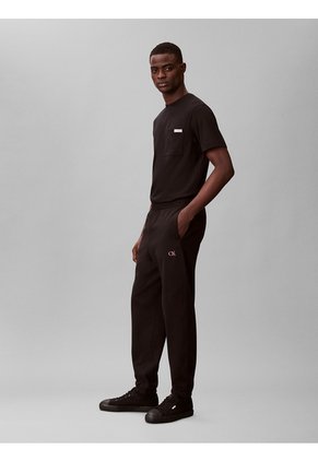 Pantaloneta Negra Con Gráfico Circle Calvin Klein