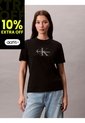Camiseta Negra Classic Monogram Hero Calvin Klein de Calvin Klein