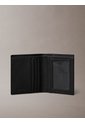 Billetera Negra Plegada Slim Con Logo Grabado Calvin Klein de Calvin Klein
