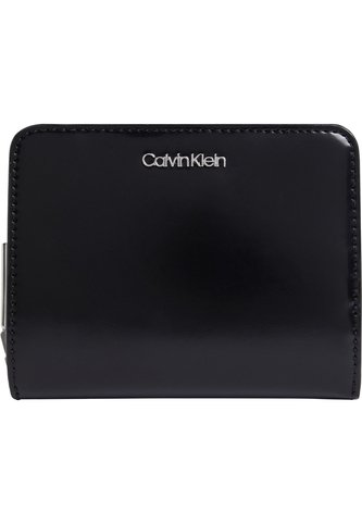 Billetera Negra Mediana Con Cremallera Alrededor Calvin Klein Calvin Klein