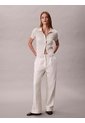Polo Blanco De Jacquard De Logo Y Cierre De Botones Calvin Klein de Calvin Klein