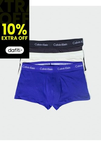 3 Pack De Boxer Low Rise Trunk En Algodón Calvin Klein Calvin Klein