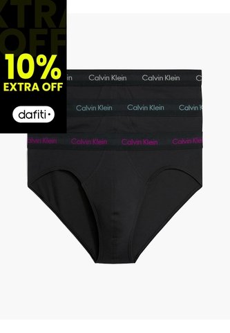 Pack De 3 Calzoncillos Hip Brief Negro Calvin Klein Calvin Klein