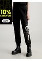 Pantalón Negro De Chándal Con Monograma Calvin Klein de Calvin Klein