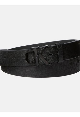 Cinturón Multicolor De Cuero Con Hebilla De Monograma Calvin Klein Calvin Klein