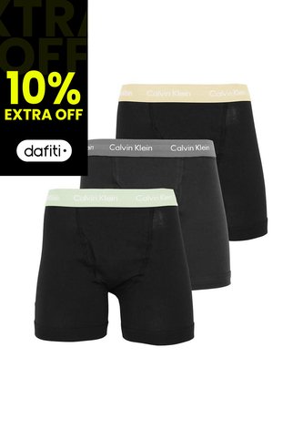 3 Pack De 3 Boxer Brief Negros En Algodón Calvin Klein Calvin Klein