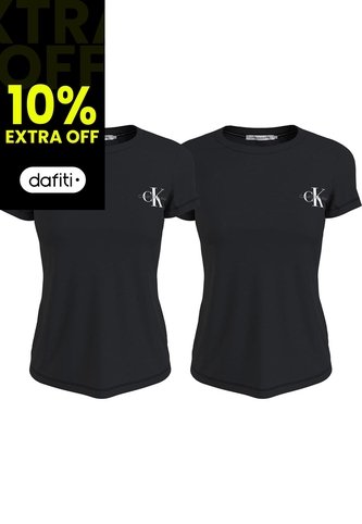 Paquete De 2 Camiseta De Corte Slim Y Diseño De Mo Calvin Klein Calvin Klein