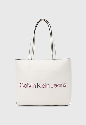 Bolso Calvin Klein Sclupted Marfil