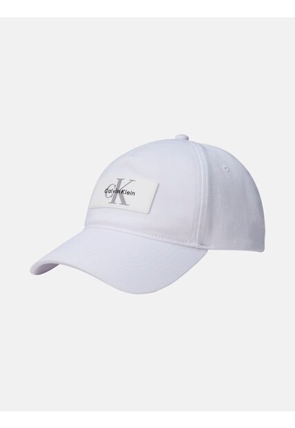 Gorra Blanca De Algodón Con Parche Calvin Klein