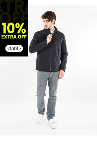 Chaqueta Manga Larga Con Cierre De Cremallera Azul Calvin Klein Calvin Klein