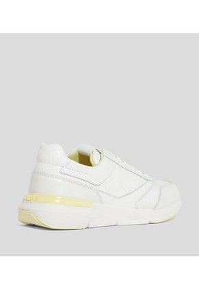 Tenis Blanco Runner Lace Up Con Monograma Calvin Klein