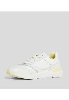 Tenis Blanco Runner Lace Up Con Monograma Calvin Klein