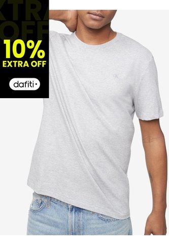 Camiseta Manga Corta Smooth Algodón Solid Hombre G Gris Calvin Klein Calvin Klein