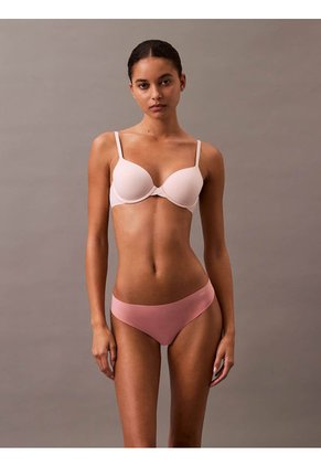 Tanga Rosada Invisible Con Logo En El Lateral Calvin Klein