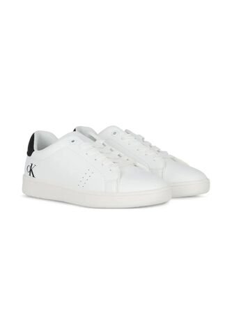 Tenis Blanco De Corte Bajo Con Cordones Calvin Klein Calvin Klein