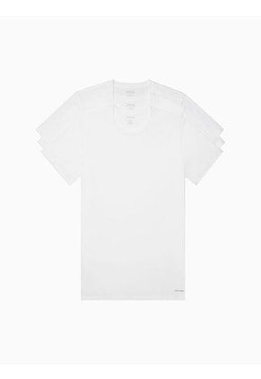 Paquete De 3 Camisetas Blanco Calvin Klein