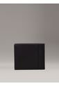 Billetera Negra Mono Logo Bifold De Cuero Calvin Klein de Calvin Klein