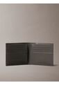 Billetera Gris Mono Logo Bifold De Cuero Calvin Klein de Calvin Klein