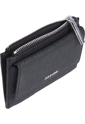 Tarjetero Negro Con Solapa Calvin Klein