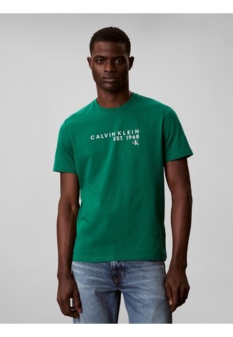 Camiseta Verde Con Gráfico De Logo Calvin Klein Calvin Klein