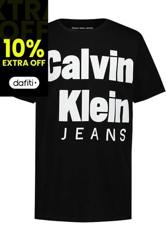 Camiseta Negra De Manga Corta Con Gráfico Dope Calvin Klein Calvin Klein
