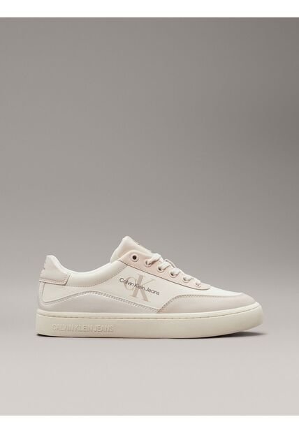 Tenis Beige Classic De Cuero Calvin Klein