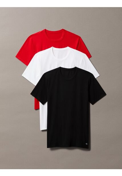 Pack Multicolor De 3 Camisetas - Micro Stretch Calvin Klein