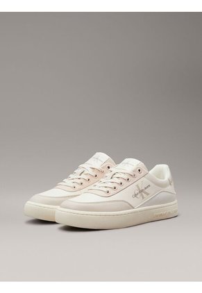 Tenis Beige Classic De Cuero Calvin Klein