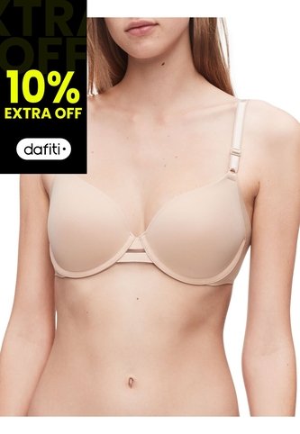 Brasier Beige De Microfibra Full Coverage Calvin Klein Calvin Klein