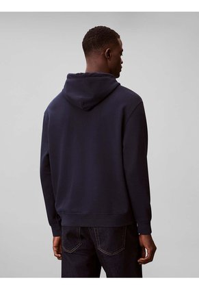 Buzo Azul En Tejido Terry Con Monograma Calvin Klein