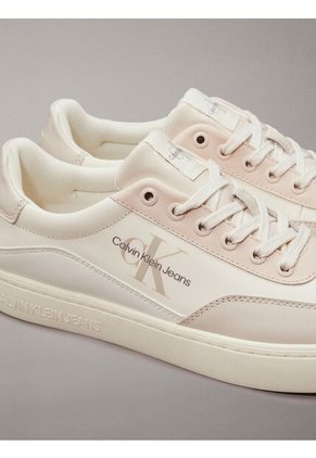 Tenis Beige Classic De Cuero Calvin Klein