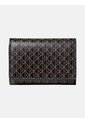 Billetera Negra Trifold Con Estampado Emblem Integral Calvin Klein de Calvin Klein