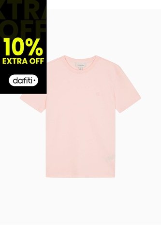Camiseta Rosa De Algodón Con Logo De Archivo Calvin Klein Calvin Klein