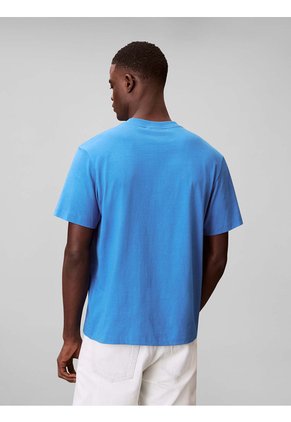 Camiseta Azul 20s Con Estampado Gráfico De Monograma Calvin Klein