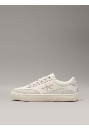 Tenis Beige Classic De Cuero Calvin Klein